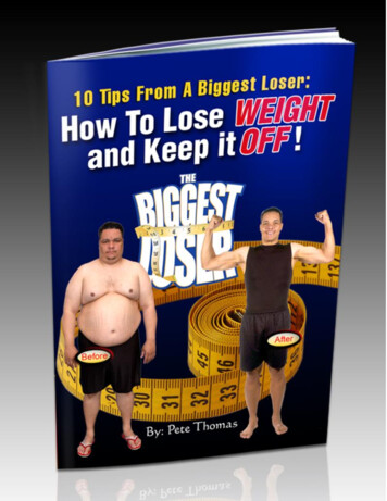 10 Tips From A Biggest Loser: How To Lose Weight