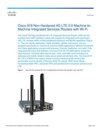 Cisco 819 Non-Hardened 4G LTE 2.0 Machine-to-Machine . - Etilize