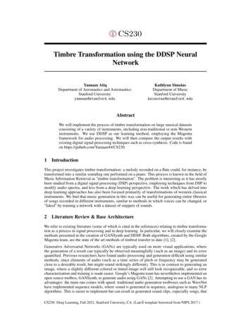 Timbre Transformation Using The DDSP Neural Network
