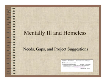 Mentally Ill And Homeless