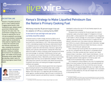 THE BOTTOM LINE Kenya’s Strategy To Make Liquefied .