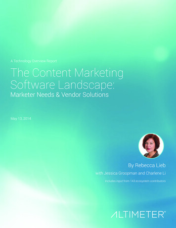A Technology Overview Report The Content Marketing .