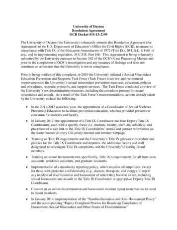 University Of Dayton (PDF) - Ed