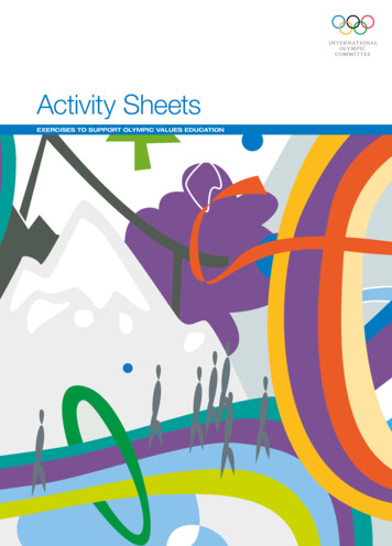 Activity Sheets - Olympic Games