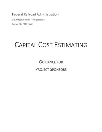 CAPITAL COST ESTIMATING - Transportation