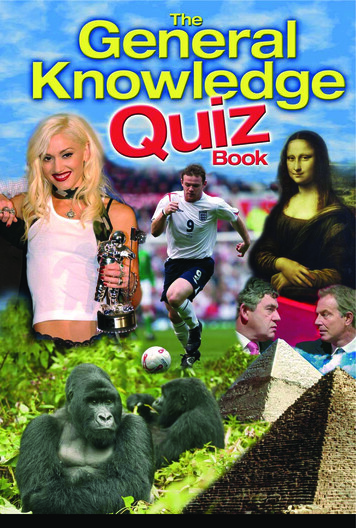 General Knowledge Fact Quiz Book Malestrom - Free Access