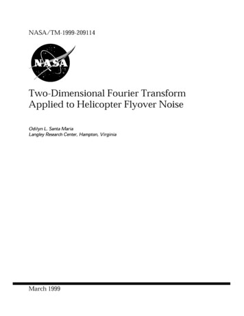 Two-Dimensional Fourier Transform Applied To Helicopter .