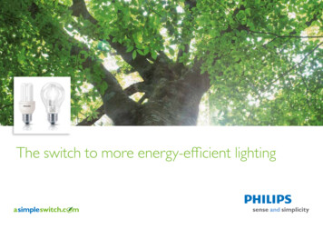 The Switch To More Energy-efficient Lighting
