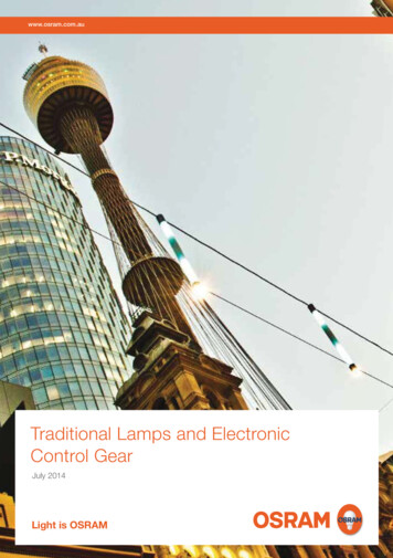 Traditional Lamps And Electronic Control Gear