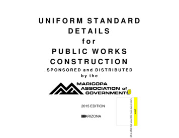 UNIFORM STANDARD DETAILS For PUBLIC WORKS . - MAG 