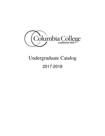 2017-2018 - Columbia College