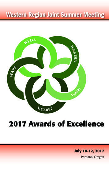 2017 Awards Of Excellence - Weda.extension 