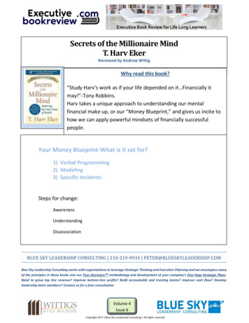 Secrets Of The Millionaire Mind T. Harv Eker