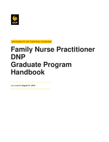 Family Nurse Practitioner DNP Graduate Program Handbook