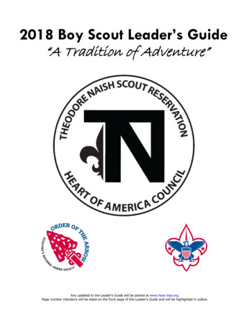 201 8 Boy Scout Leader’s Guide - Hoac-bsa 