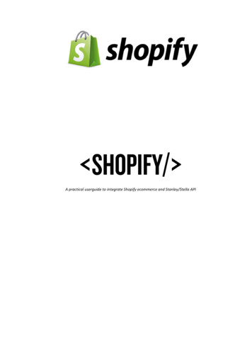 A Practical Userguide To Integrate Shopify Ecommerce And .