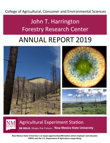 ANNUAL REPORT 2019 - New Mexico State University