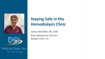 James Reid BSN, RN, CNN, Area Hemodialysis Clinic . - Betsy Lehman Center