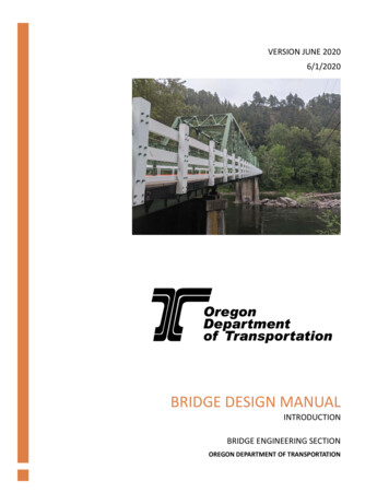 BRIDGE DESIGN MANUAL - Oregon.gov
