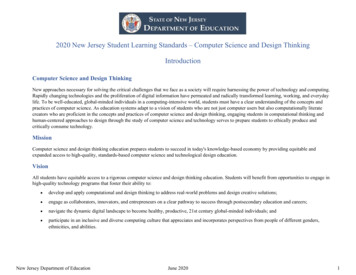 Computer Science And Design Thinking NJSLS 2020 (June)
