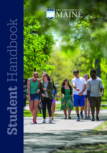Handbook - University Of Maine