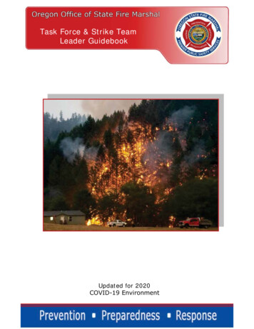 Task Force & Strike Team Leader Guidebook - Oregon