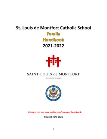 St. Louis De Montfort Catholic School 2021-2022