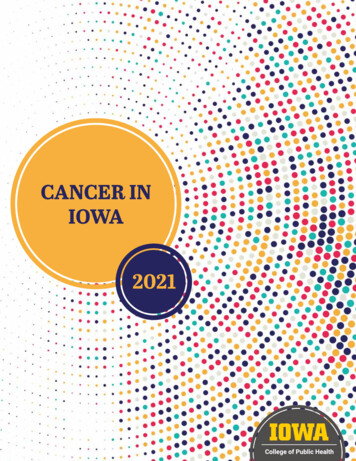 CANCER IN IOWA - State Health Registry Of Iowa