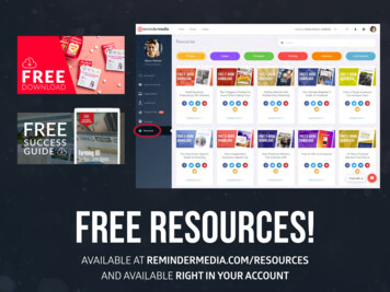 FREE RESOURCES! - ReminderMedia