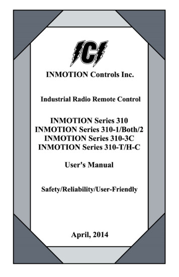 310 Manual Oct2013 - INMOTION CONTROLS