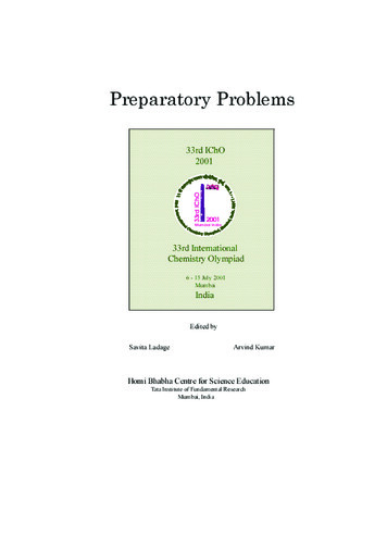 International Chemistry Olympiad Preparatory Problems