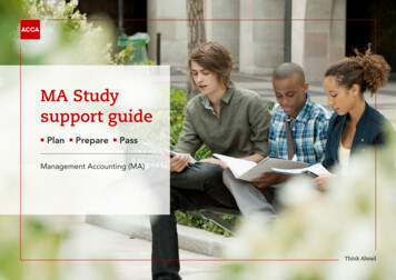 MA Study Support Guide - ACCA Global