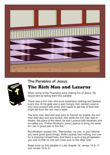 The Parables Of Jesus The Rich Man And Lazarus