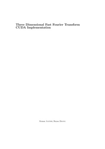 Three Dimensional Fast Fourier Transform CUDA 
