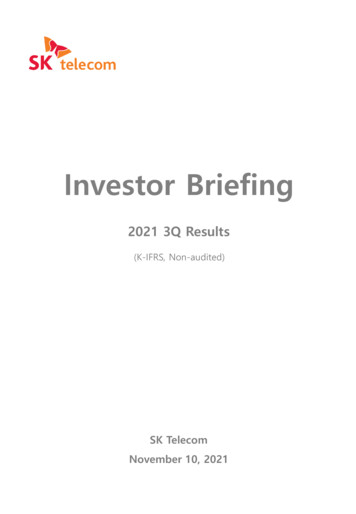 Investor Briefing - SK Telecom