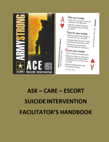 ASK CARE ESCORT SUICIDE INTERVENTION - CLASP
