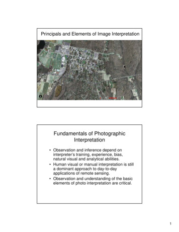 Fundamentals Of Photographic Interpretation