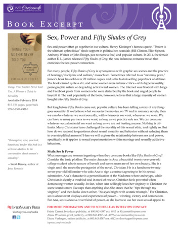 Sex, Power And Fifty Shades Of Grey - InterVarsity Press
