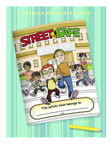 INTRODUCTION STREET SAFE STUDENT ACTIVITY BOOK 