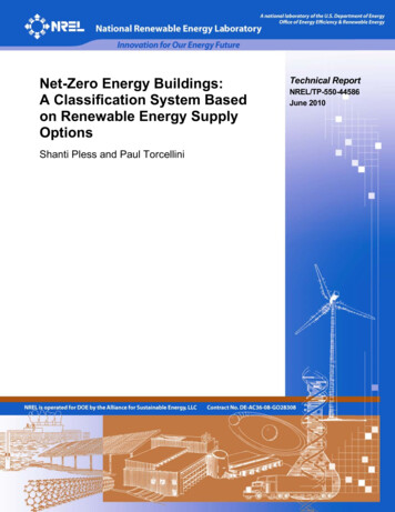 Net-Zero Energy Buildings: Technical Report
