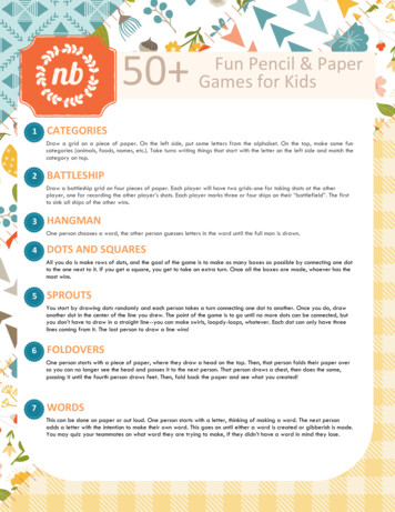 50 Games For Kids Fun Pencil & Paper