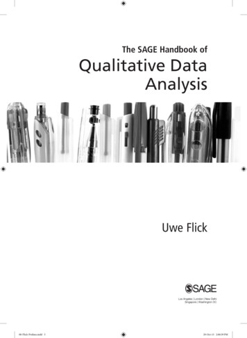 The SAGE Handbook Of Qualitative Data Analysis