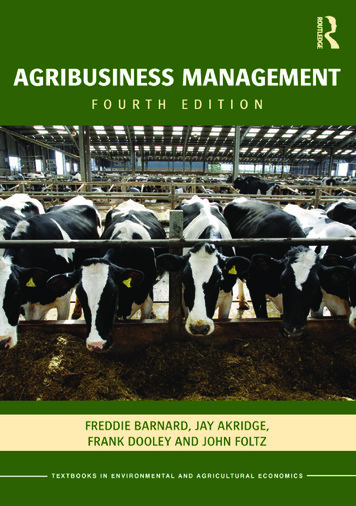 Agribusiness Management - Zulkifli Alamsyah