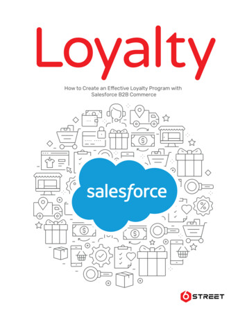 How To Create An E Ective Loyalty Program With Salesforce B2B Commerce