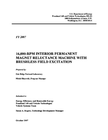 16,000-RPM INTERIOR PERMANENT MAGNET RELUCTANCE 