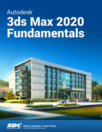 Autodesk 3ds Max 2020 Fundamentals - SDC Publications