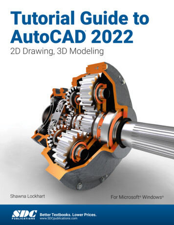 Tutorial Guide To AutoCAD 2022 - SDC Publications