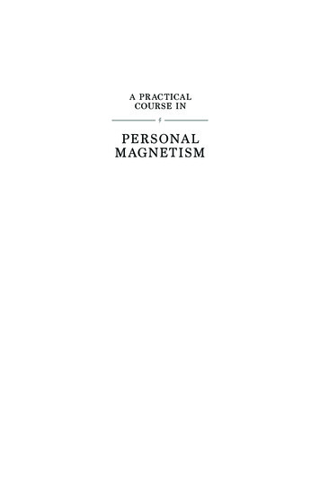 PERSONAL MAGNETISM - Profilebooks 