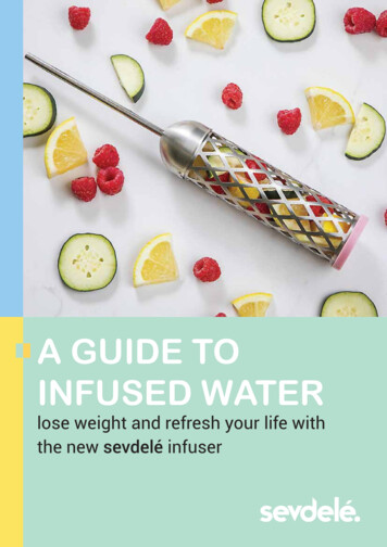 A GUIDE TO INFUSED WATER