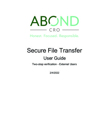 Secure File Transfer - Abond CRO